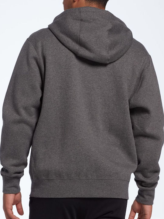 Club Cardigan With Hood Gray