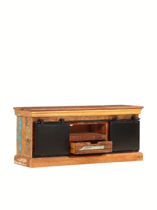 TV Stand from Solid Wood Brown L110xW30xH45cm