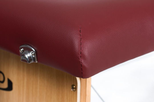 Rest Pro Classic 2 Wooden Portable/Folding Burgundy Massage and Physiotherapy Bed 192x70cm