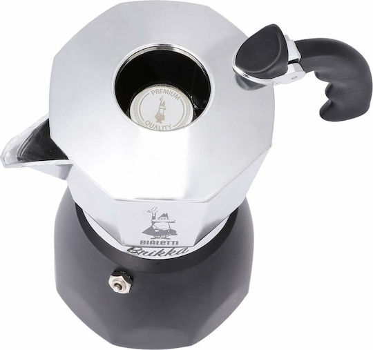 Bialetti Brikka Μπρίκι Espresso 4cups Ασημί