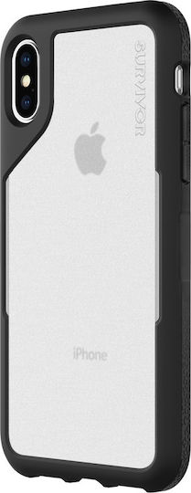 Griffin Survivor Endurance Back Cover Σιλικόνης Μαύρο (iPhone X / Xs)