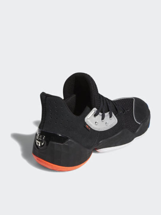 Harden Vol. 4 Χαμηλά Μπασκετικά Παπούτσια Core Black / Silver Met. / Bright Blue