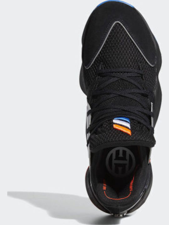 Harden Vol. 4 Χαμηλά Μπασκετικά Παπούτσια Core Black / Silver Met. / Bright Blue