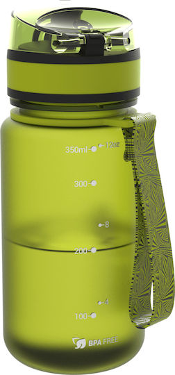 Ion8 Sport Pod Kids Water Bottle Plastic with Straw Non Spill Green 400ml