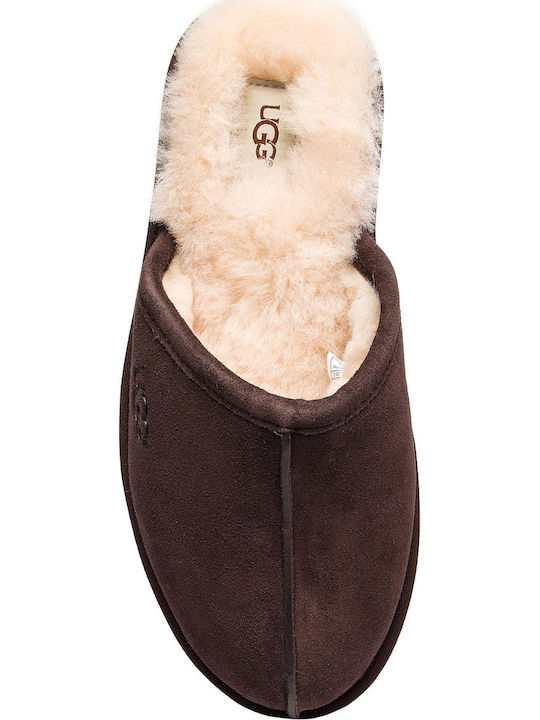 Scuff Men's Slippers with Fur Espresso