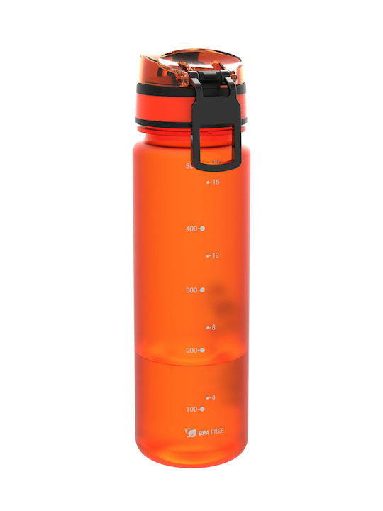 Ion8 Slim Plastic Water Bottle 600ml Orange