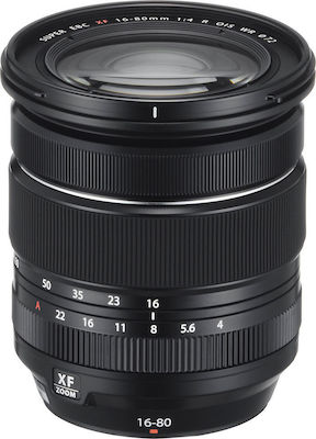 Fujifilm Crop Camera Lens XF 16-80mm f/4 R OIS WR Telephoto / Wide Angle for Fujifilm X Mount Black