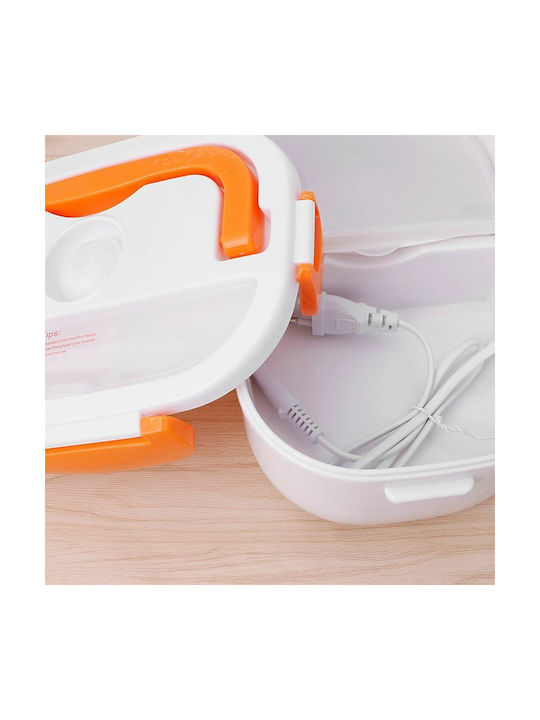 Plastic Electric Lunch Box Lamp Orange 650ml