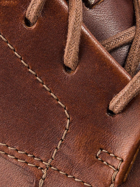 Un Abode Ease Men's Leather Casual Shoes Brown 7