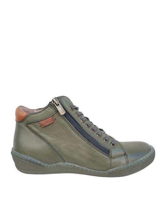 Safe Step 19511 Piele Ghete dama Olive