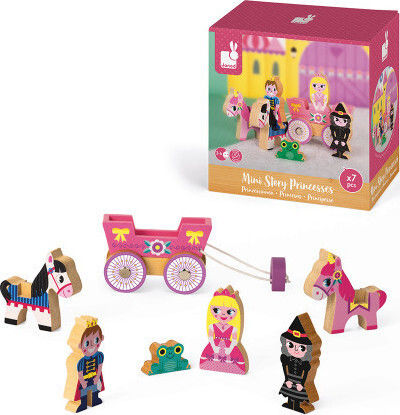 Janod Miniature Novelty Toys Princesses for 3+ Years