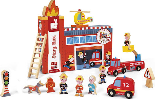 Janod Story Box Firefighters για 3+ Ετών