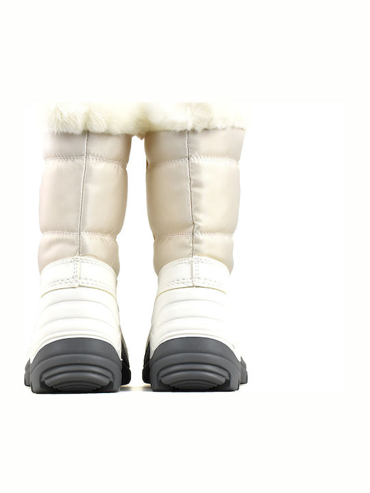 Patty Kinder-Schneestiefeletten mit Schnürsenkeln Weiß