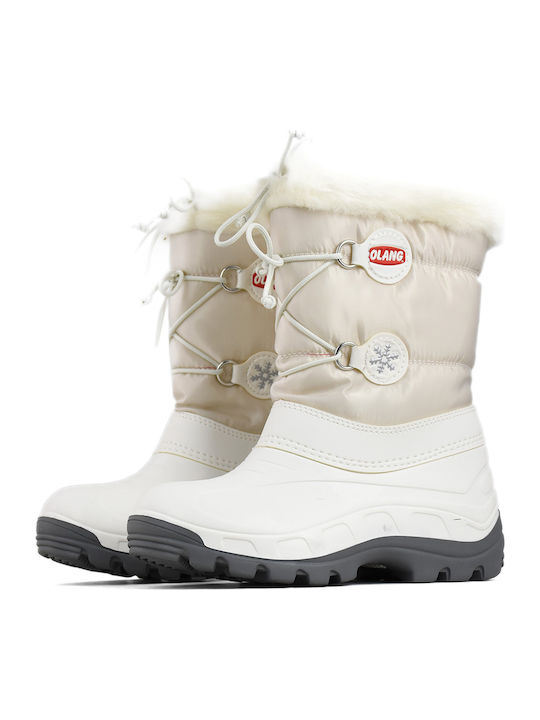 Patty Kinder-Schneestiefeletten mit Schnürsenkeln Weiß