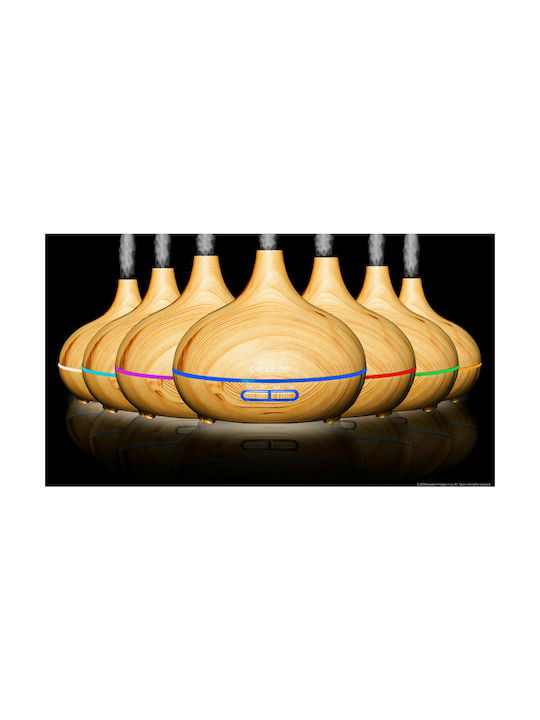 Cecotec Led Ultrasonic Aromatherapy Diffuser Pure Aroma 300 Yang with Timer Brown 300ml