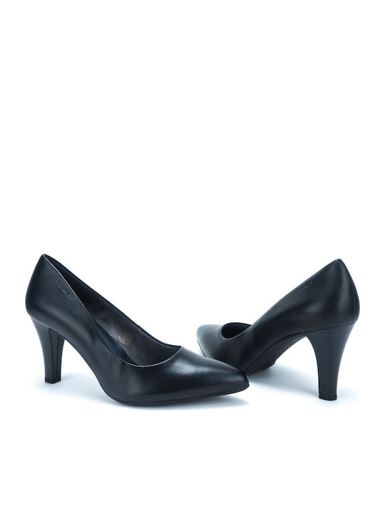 Leather Black High Heels