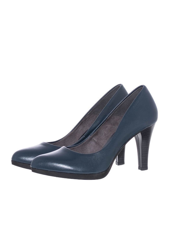 Anatomic Leather Navy Blue High Heels