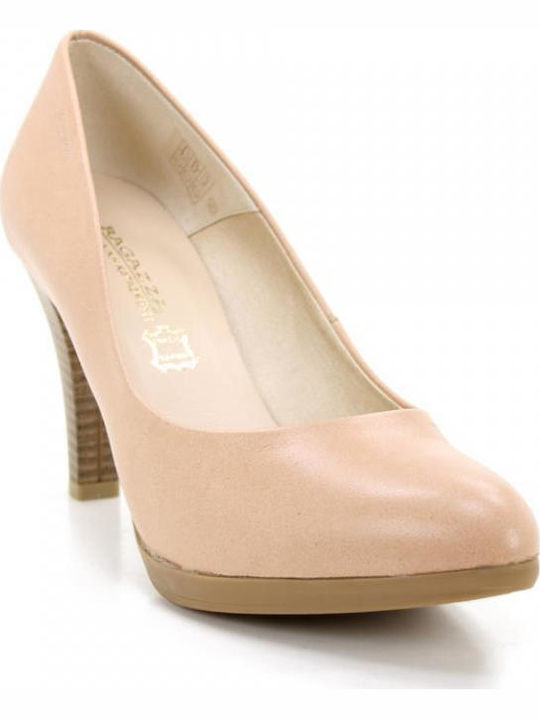 Leather NUDE High Heels