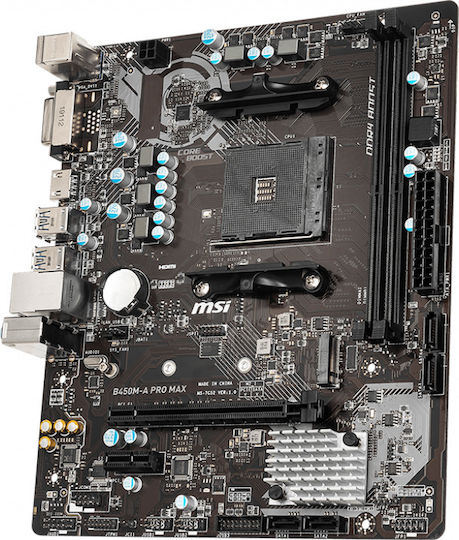 MSI B450M-A Pro Max Motherboard Micro ATX με AMD AM4 Socket 7C52-001R