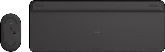 Logitech MK470 Ασύρματο Σετ Πληκτρολόγιο & Ποντίκι Αγγλικό US Γκρι