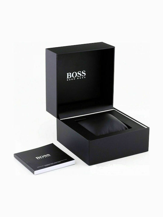 Boss Hero Men's Watch 43mm Chronograph Battery with Silver Metal Bracelet