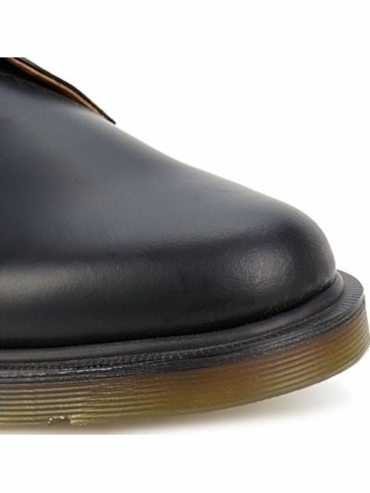 1461 Plain Welt Men's Leather Casual Shoes Black Smooth