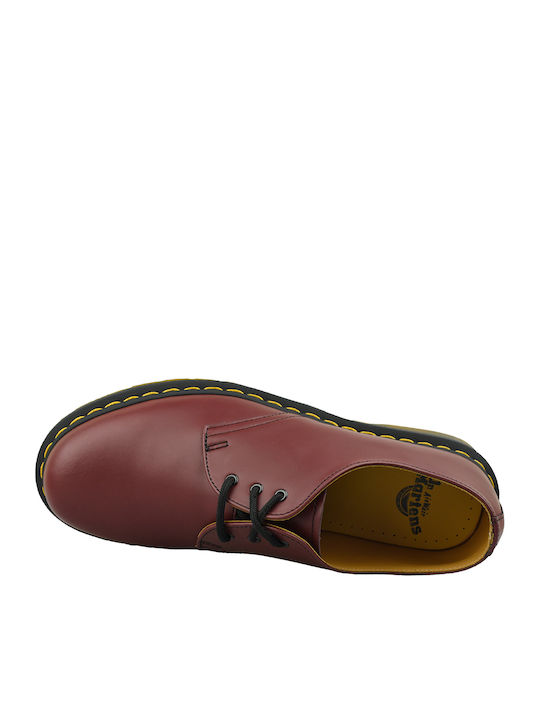 1461 Smooth Men's Leather Casual Shoes Cherry Red