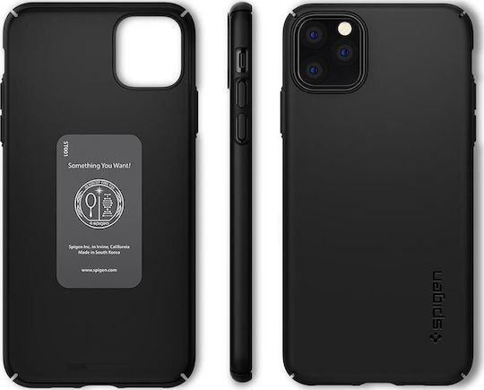 Spigen Thin Fit Air Back Cover Πλαστικό Μαύρο (iPhone 11 Pro Max)