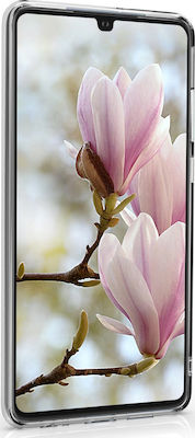 KWmobile Magnolias Umschlag Rückseite Silikon Transparent (Huawei P30) 47412.04