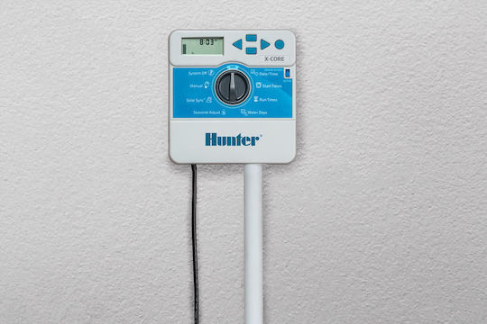 Hunter Industries X-Core 4 Προγραμματιστής Ποτίσματος Πίνακα Ρεύματος 4 Στάσεων