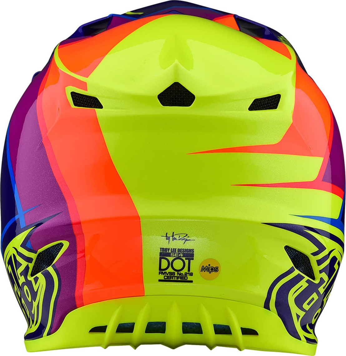 Troy Lee Designs SE4 Polyacrylite Beta Yellow Purple Skroutz gr