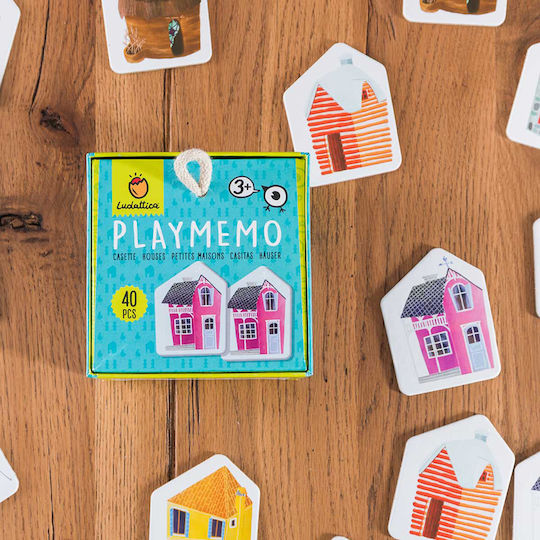 Board Game Μέμο 'Σπίτια' 3+ Years Old (EN) Ludattica