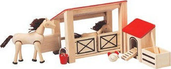 Plan Toys Miniature Toy Stable for 3+ Years