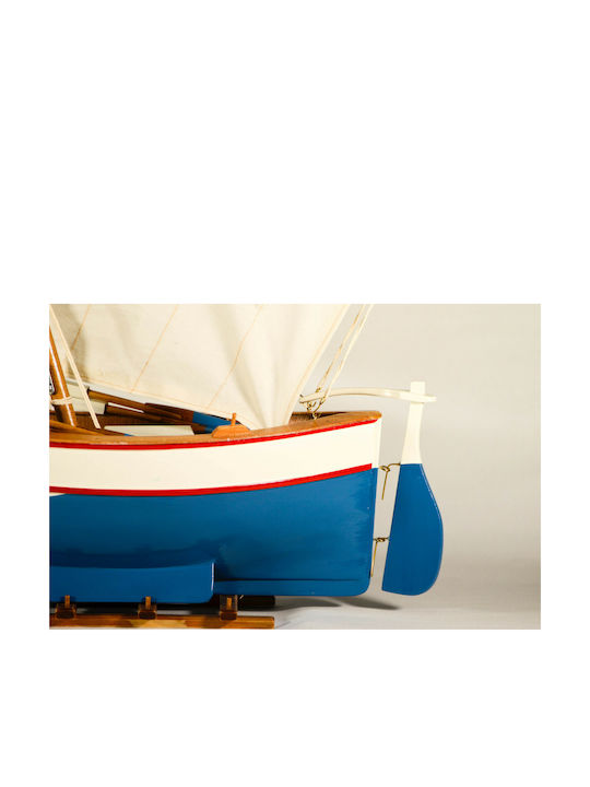 Vintage Christmas Boat Sailboat Wooden 45x42cm