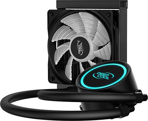 Deepcool Gammaxx L120T CPU Water Cooling Single Fan 120mm for Socket AM4/1200/115x with Red Lighting