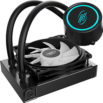 Deepcool Gammaxx L120T CPU Water Cooling Single Fan 120mm for Socket AM4/1200/115x with Red Lighting