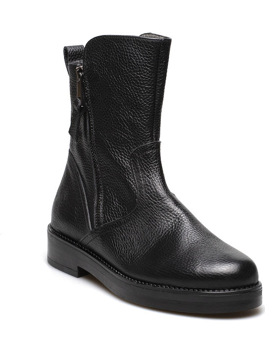 Paola Ferri Women's Leather Boots Black