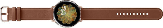 Samsung Galaxy Watch Active2 Неръждаема стомана 44мм Водоустойчив с Пулсомер (Златист)