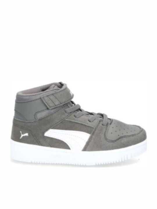 Puma Kids Sports Shoes Basketball Rebound Layup SD V Khaki