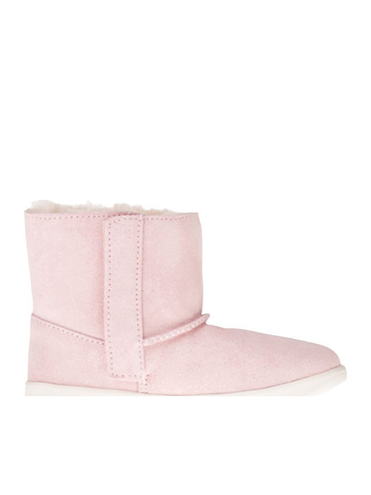 Keelan Sparkle Kinderstiefeletten mit Klettverschluss Rosa