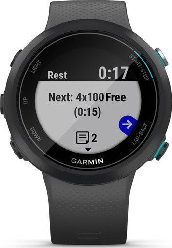 Garmin Swim 2 42mm Αδιάβροχο Smartwatch με Παλμογράφο (Slate)