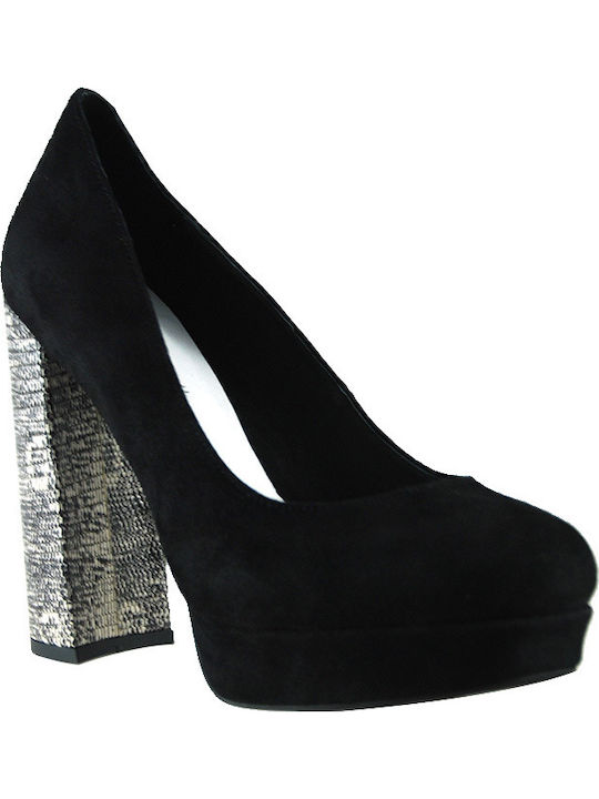 Jeffrey Campbell Delizia Suede Pantofi cu toc Negre