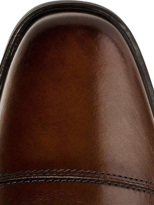 Tilden Cap Men's Leather Dress Shoes Dark Tan Leather