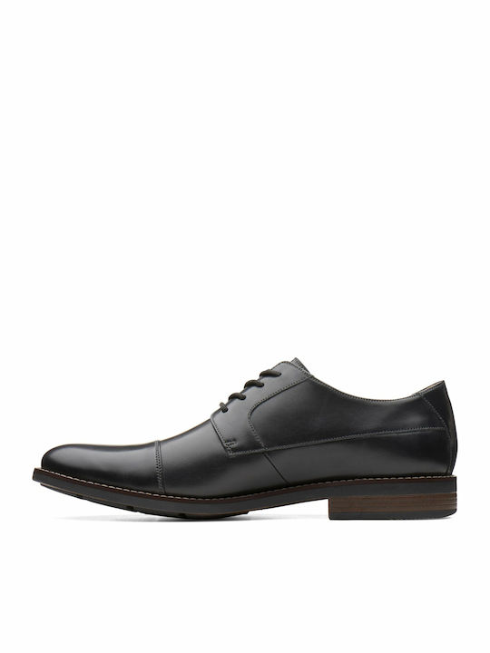 Becken Cap Men's Leather Dress Shoes Black