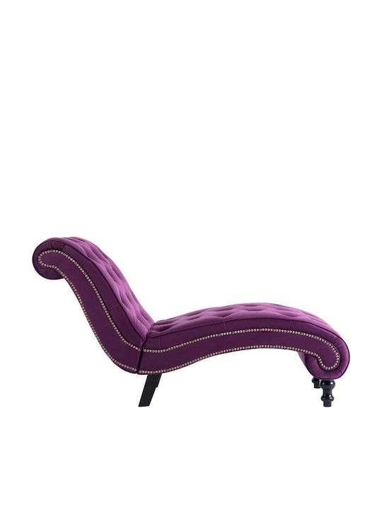 Velvet Recliner Purple L145xW52xH77cm
