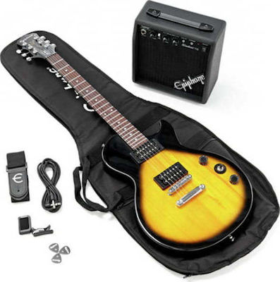 Epiphone Player Pack Σετ Ηλεκτρική Κιθάρα 6 Χορδών με Ταστιέρα Pau Ferro και Σχήμα Les Paul Vintage Sunburst