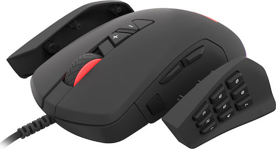 Genesis Xenon 770 RGB Gaming Ποντίκι 10200 DPI Μαύρο