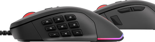 Genesis Xenon 770 RGB Gaming Ποντίκι 10200 DPI Μαύρο