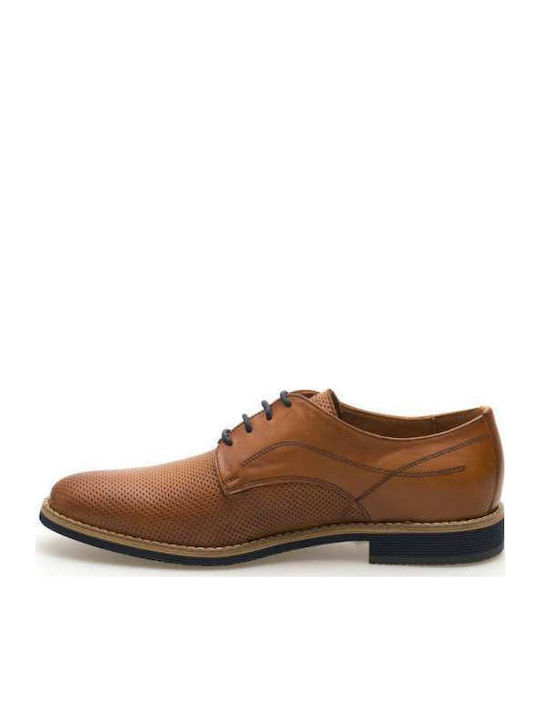 Kricket Men's Leather Casual Shoes Tabac Brown