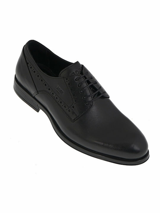 Boss Shoes Men's Leather Oxfords Black